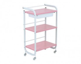 3 levels Metal Utility Cart Beauty Manicure Rolling Storage Tray Station Spa Pedicure Trolley