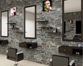 Hairdresser barber shop station mirrors salon furniture beauty makeup mirror