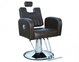 Classic High Hair Cut Chair Fire Retardant Leather Styling Chairs