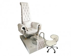 High Back Queen Throne Chair King Pedicure Chairs Used Nail Salon Sofa with foot basin