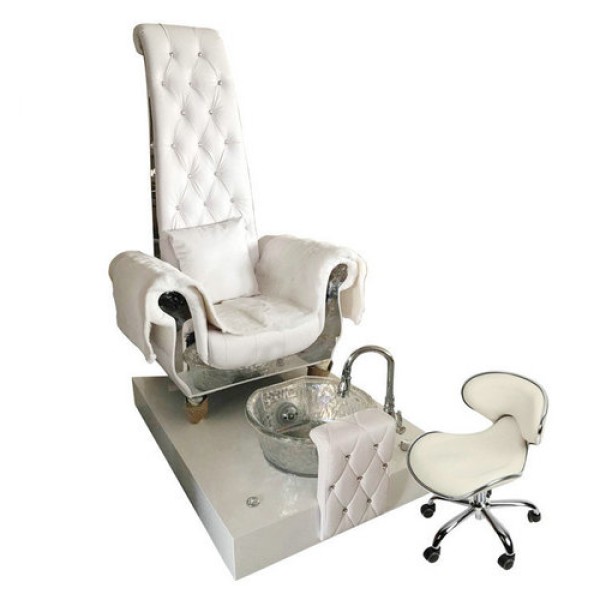 High Back Queen Throne Chair King Pedicure Chairs Used Nail
