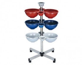 Hot sale hairdressing hair dye coloring salon trolley hair color tint bowls