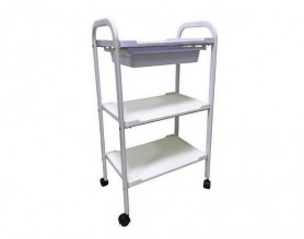New Salon Rolling Trolley Cart w/ 3 Levels of Shelves for Storage Cart Tray Workstations