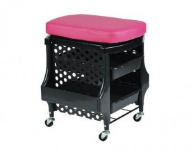 Portable manicure station pedicure stool nail trolley salon chair beauty rolling storage cart