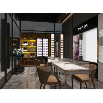 Latest Wooden Furniture Designs Wall Mounted Eyewear Showcase Optical Display Cabinets For Optical Furniture China Beauty Salon Equipment Supplier