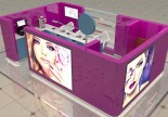 Mall nail bar kiosk for nail polish manicure station display salon beauty service