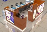 Manufacture design mall nail art bar kiosk for manicure station display