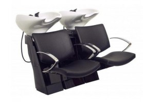 Double Seat Shampoo Units Beauty Salon Hair Washing Chairs