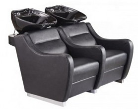 Double seats sofa shampoo chair backwash unit