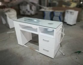 Modern nail station furniture manicure table and white nail salon table desk