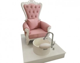 Pink nail massage salon furniture manicure sofa station pedicure spa chairs
