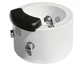 High Quality White Pedicure Sink Bowls For Spa Massage Pedicure Chairs Foot Bath Basin