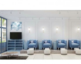 Alibaba spa foot station massage manicure chair nail salon pedicure sofa with bowl