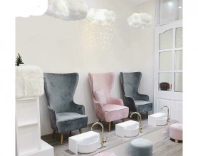 Customized color pedicure chair foot spa bowl nail sofa beauty salon furniture package