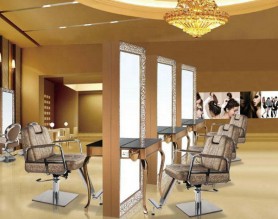 Customized Hairdressing Styling Mirror Salon Makeup Station for Barber shop