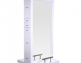 Customize White Hairdressing Salon Styling Stations Makeup Station