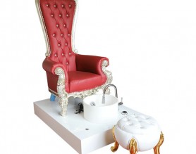 Amazon Beauty Nail Salon Bowl Station High Back Foot Tub Spa Massage Sofa Queen Throne Pedicure Chair