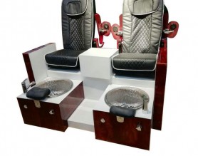 Amazon Double leisure spa tub pedicure foot massage bowl chair nail bar sofa station manicure benches