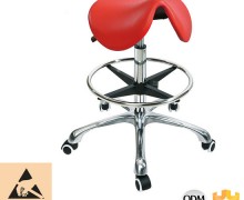 Adjustable anti-static PU foam bar seating workshop task operator chair ESD laboratory stool footrest Casters