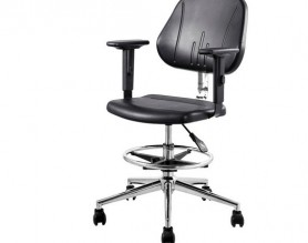 Anti-Static lifting PU foam swivel ESD armrest office chair backrest laboratory stool factory work seating wheels
