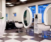 Custom multi-functiona High quality diamond beauty salon mirror station Beauty Lighted Mirror salon furniture package