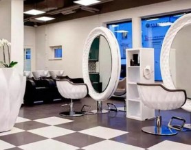 Custom multi-functiona High quality diamond beauty salon mirror station Beauty Lighted Mirror salon furniture package