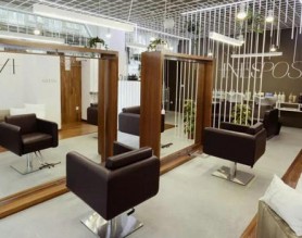 beauty glass styling station salon makeup with chair mirror rotatable beauty salon salon furniture