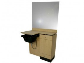 Styling Mirror Station Beauty Cabinet For Hair Salons And Barbers