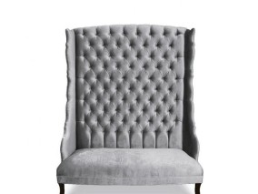 Nail club client lounge reception chair beauty salon guest couch manicure pedicure waiting sofa customer bench