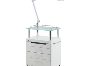 Beauty Salon Nail Pedicure Medical Tools Storage LED Cart Cabinet Drawers Facial Hairdressing Trolley Styling Station