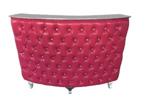 Boutique spa nail bar club checkout cashier counter leather beauty table station front salon reception desk