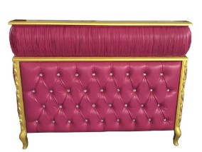 Hotel spa nail bar club leather beauty table station front salon reception desk checkout cashier counter