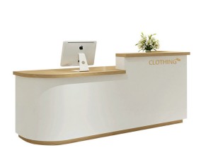 Customized spa manicure pedicure bar club checkout cashier counter LED beauty table front salon reception desk