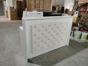 Amazon spa nail pedicure bar club checkout cashier counter beauty table station front salon reception desk