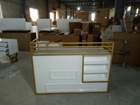 Amazon spa manicure pedicure bar club checkout cashier counter lights beauty table front salon reception desk