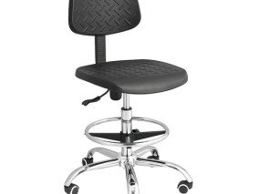 Ergonomic Metal ESD Factory Workshop Clean Room Task Seating Anti-Static Office Chair Laboratory Stool Casters