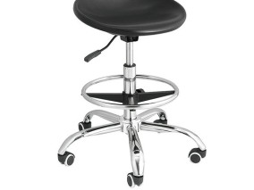 ESD PU Foam Laboratory Office Chairs Aluminum Cleanroom Task Working Anti-Static Dental Hospital Stool