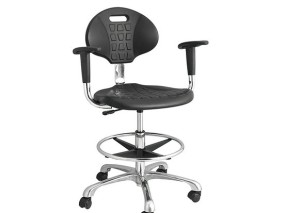 Metal adjustable PU foam ESD laboratory safe plastic Anti-static chairs industrial factory workshop staff stool