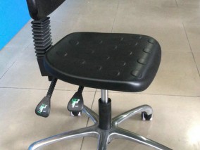 ESD Industry Workshop Adjustable Drafting Chair Ergonomic PU lab Swivel Seating Rolling Cleanroom Stool
