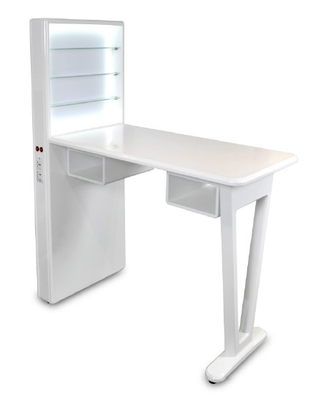Salon Furniture Led Light Nail Table Modern Manicure Station